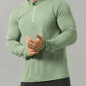 Camiseta deportiva de manga larga para hombre