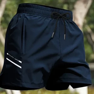 Pantalones cortos deportivos para hombre con tejido de fibra pegajosa