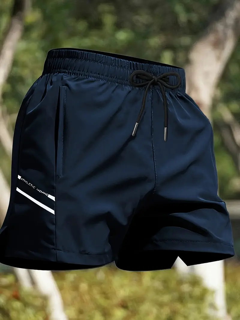 Pantalones cortos deportivos para hombre con tejido de fibra pegajosa