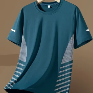 5pcs Camisetas Deportivas Casuales de Verano para Hombre